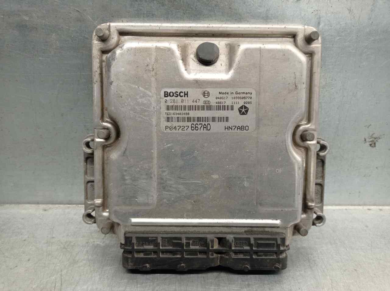 CHRYSLER Sebring 2 generation (2001-2007) Блок за управление на двигателя ECU P04727667AD, 0281011447 19788259