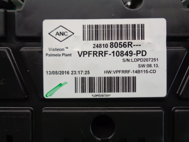 RENAULT Clio 4 generation (2012-2020) Спидометр 248108056R, VPFRRF10849PD, VISTEON 24150639