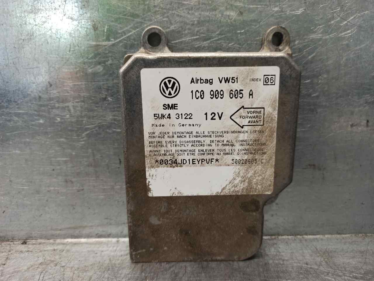 VOLKSWAGEN Bora 1 generation (1998-2005) SRS Control Unit 1C0909605A,5WK43122,SIEMENS 19809062