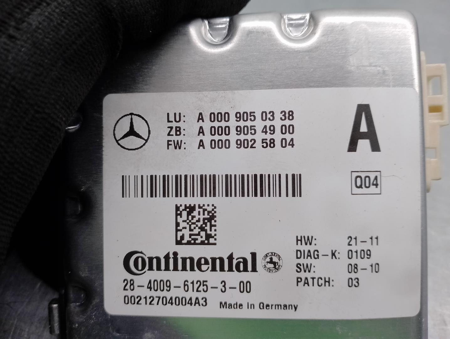 MERCEDES-BENZ C-Class W204/S204/C204 (2004-2015) Other Control Units A0009050338,2840096125300,CONTINENTAL 24156009