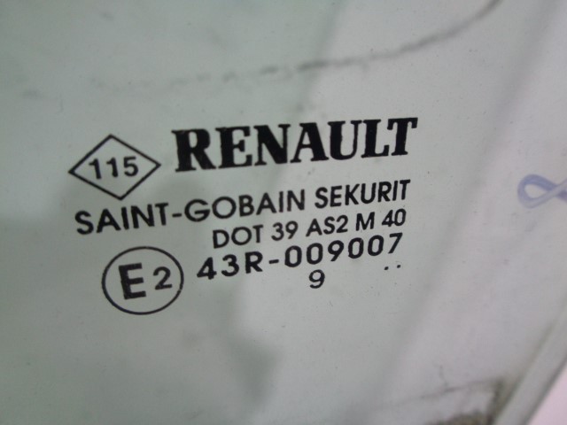 RENAULT Clio 3 generation (2005-2012) Front Left Window 43R009007, DOT39AS2M40 19869706