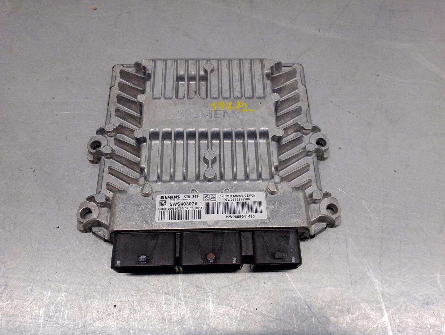 CITROËN C5 1 generation (2001-2008) Engine Control Unit ECU 9659211580, 5WS40307AT, SIEMENS 23752081