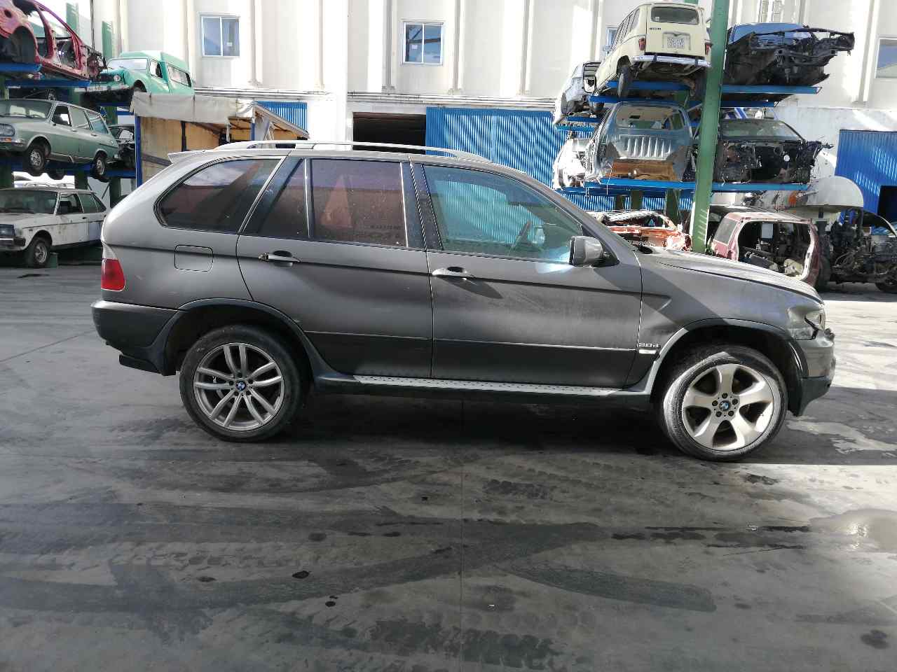 BMW X5 E53 (1999-2006) Galinių kairių durų stiklo pakelėjas 8381021, 2PINES, 5PUERTAS 19924722