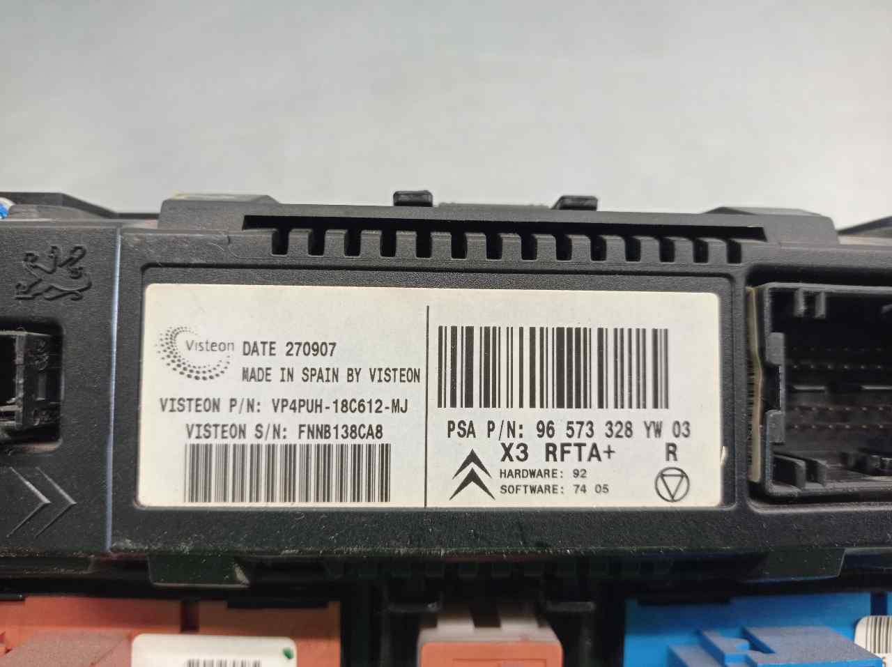 CITROËN C5 1 generation (2001-2008) Climate  Control Unit 96573328, VP4PUH18C612MJ, VISTEON 20604414