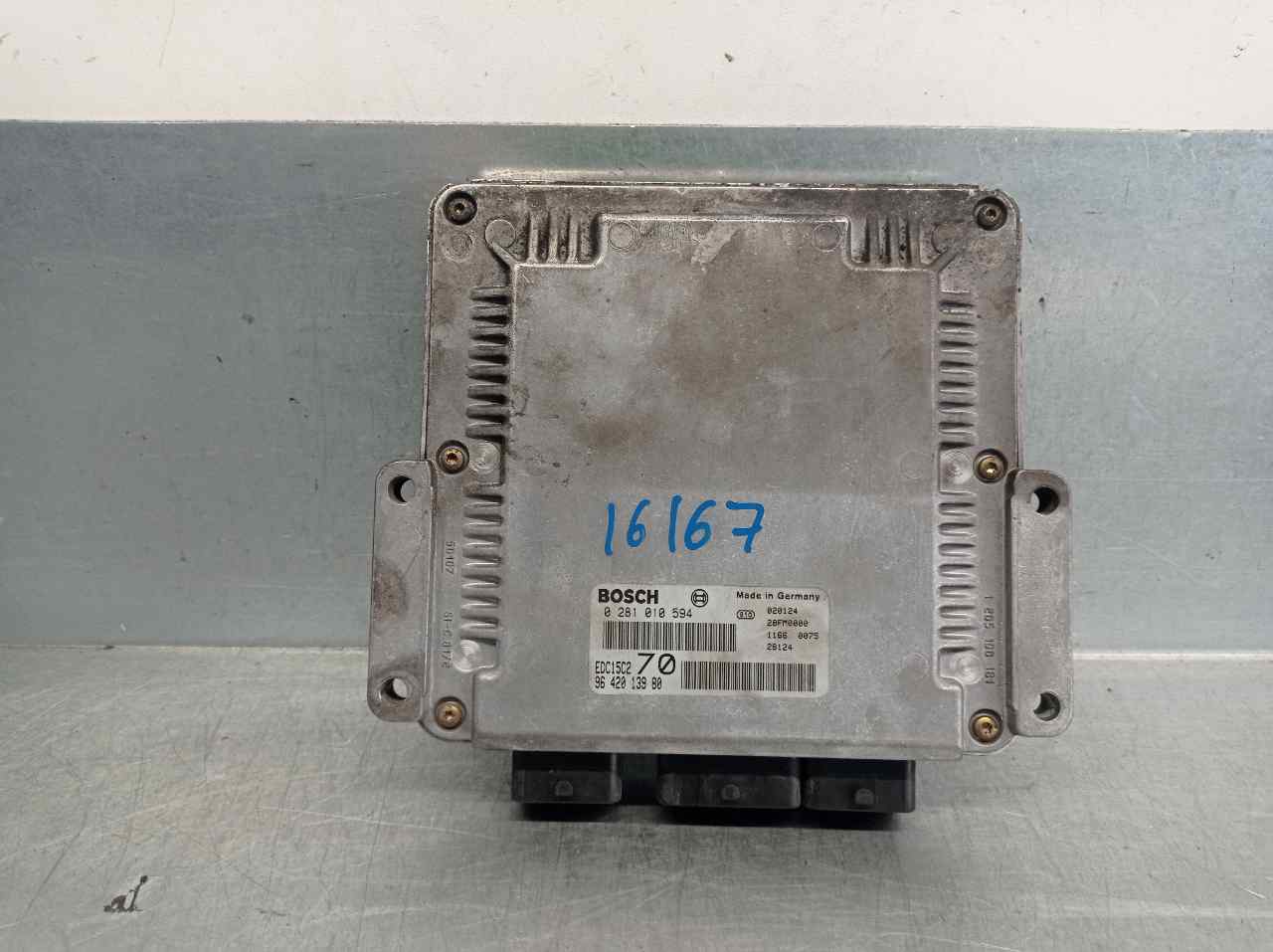 VAUXHALL 206 1 generation (1998-2009) Moottorin ohjausyksikkö ECU 0281010594, 9642013980+ 19829984