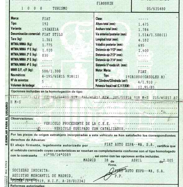 FIAT Stilo 1 generation (2001-2010) Lambda Oxygen Sensor 0258006206 19676227