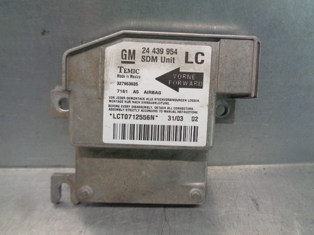 RENAULT Corsa C (2000-2006) SRS Control Unit TEMIC, TEMIC+327963935 19819189