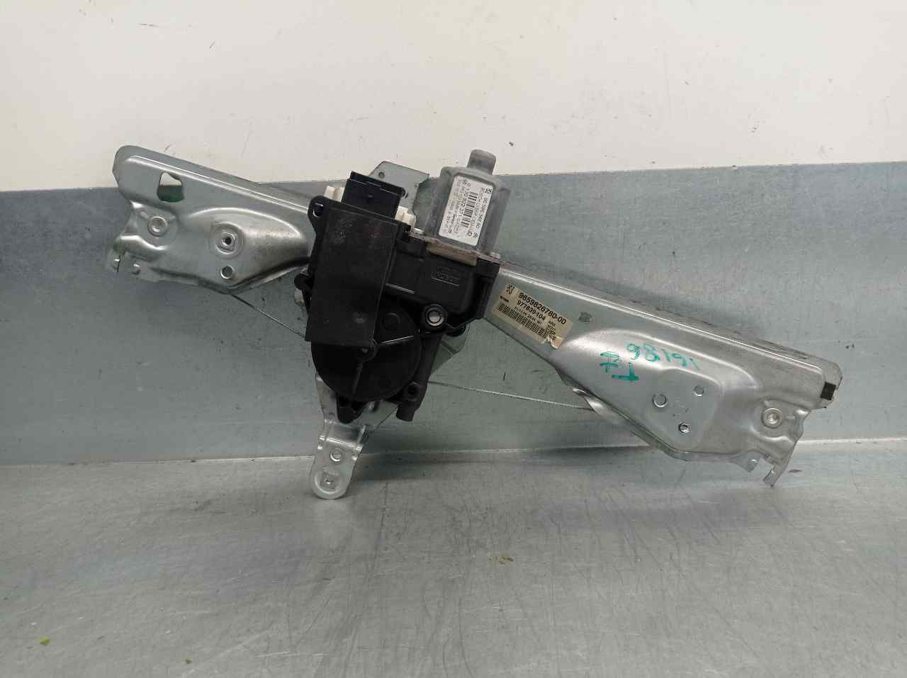 VOLKSWAGEN 308 T7 (2007-2015) Rear left door window lifter 6PINES, 5PUERTAS, 9659826780+ 19830627