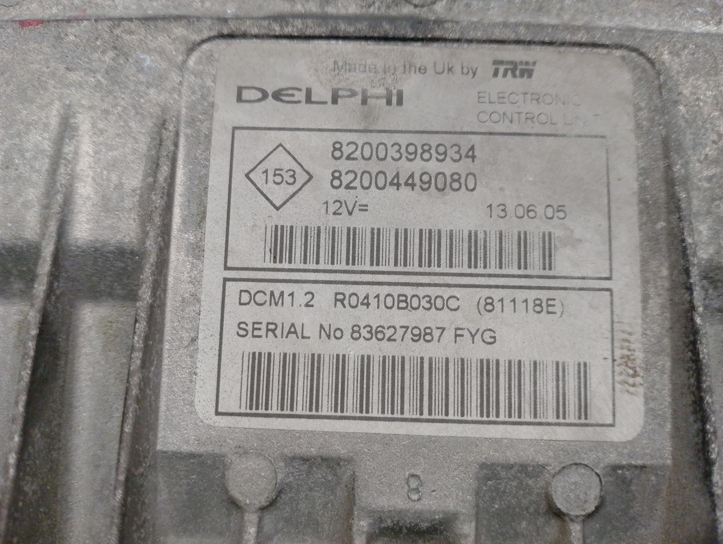 RENAULT Modus 1 generation (2004-2012) Engine Control Unit ECU 8200398934,R0410B030C,DELPHI 21106690