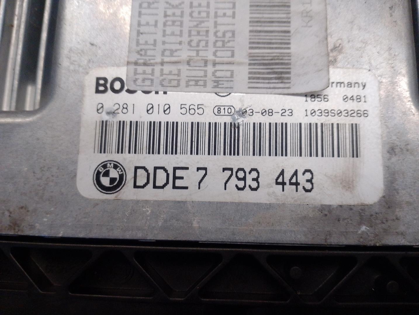 BMW 3 Series E46 (1997-2006) Moottorin ohjausyksikkö ECU 7793443,0281010565 24183268