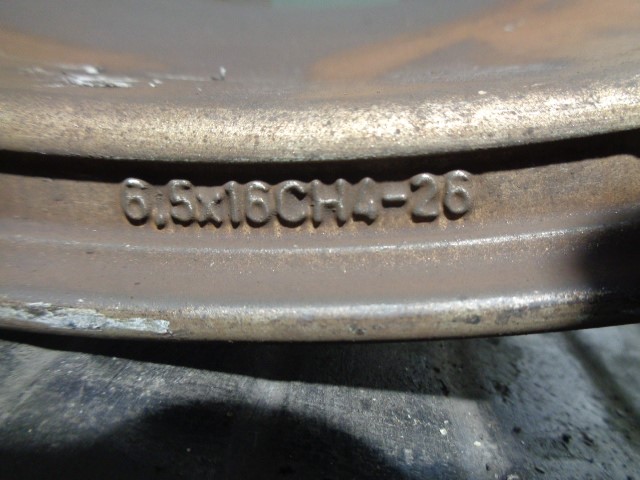 CITROËN C5 1 generation (2001-2008) Λάστιχο R1661/2JX16CH4-26,ALUMINIO8P,5402K1 19874535