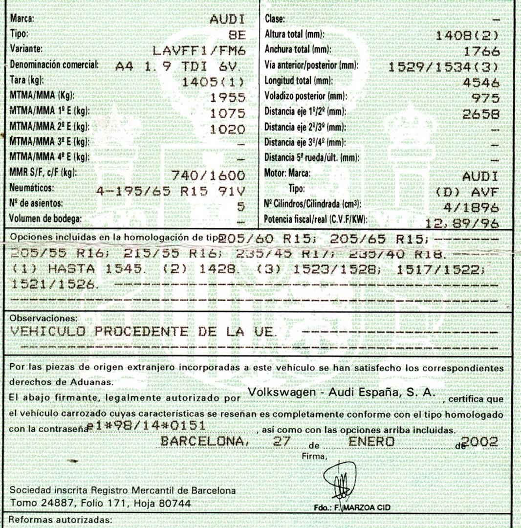 AUDI A4 B6/8E (2000-2005) Фонарь задней крышки 8E5945097C, 28427002 24189158