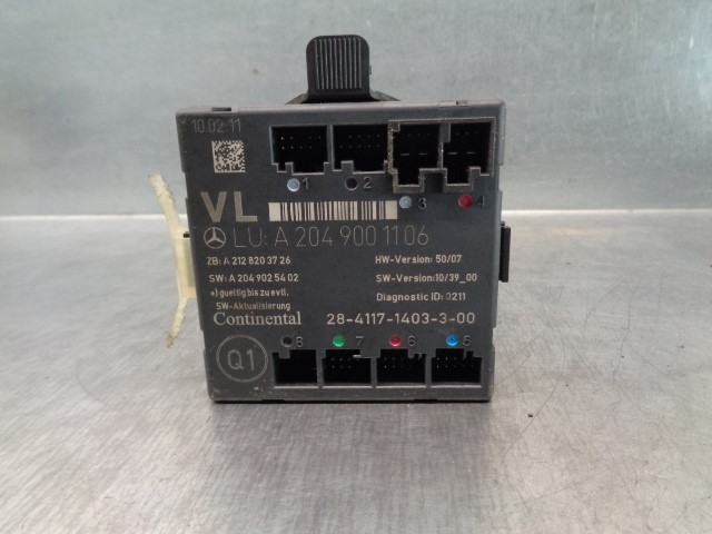 MERCEDES-BENZ C-Class W204/S204/C204 (2004-2015) Other Control Units A2128203726 19800574