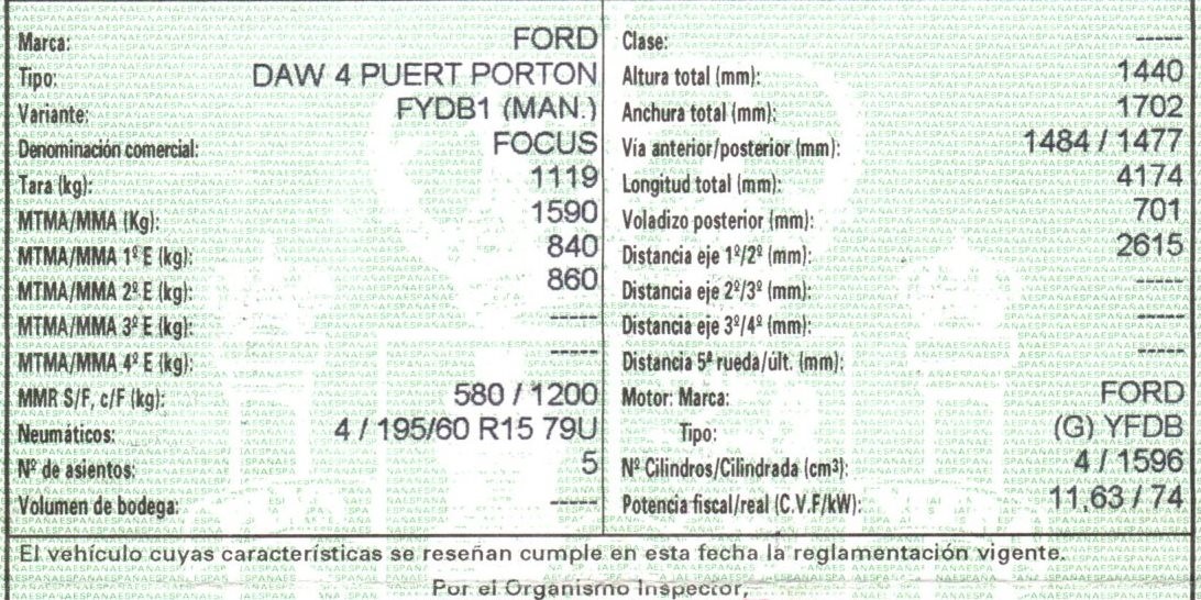 FORD Focus 1 generation (1998-2010) Priekinė dešinė sėdynė TELAGRISOSCURO, 5PUERTAS 19833260