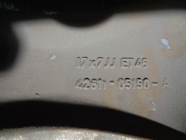 TOYOTA Avensis 2 generation (2002-2009) Tire R17X7JJET45, ALUMINIO7P, 4261105150A 19832955