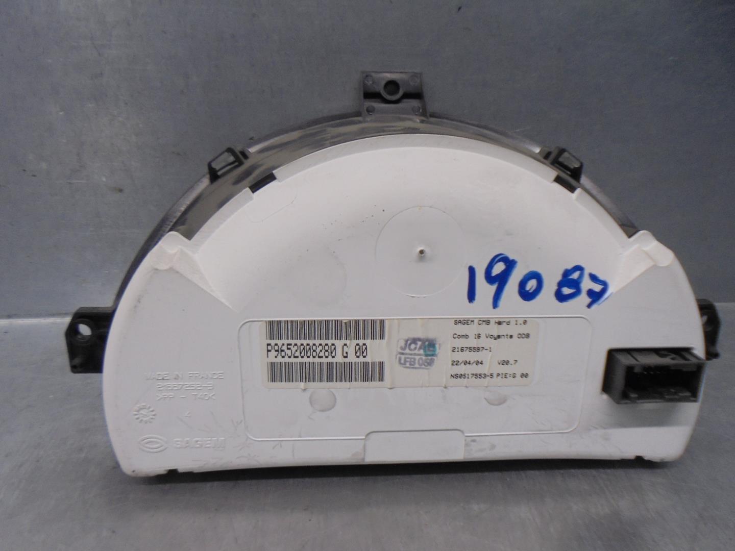 CITROËN C2 1 generation (2003-2009) Speedometer 9652008280, 216672523, SAGEN 24161757