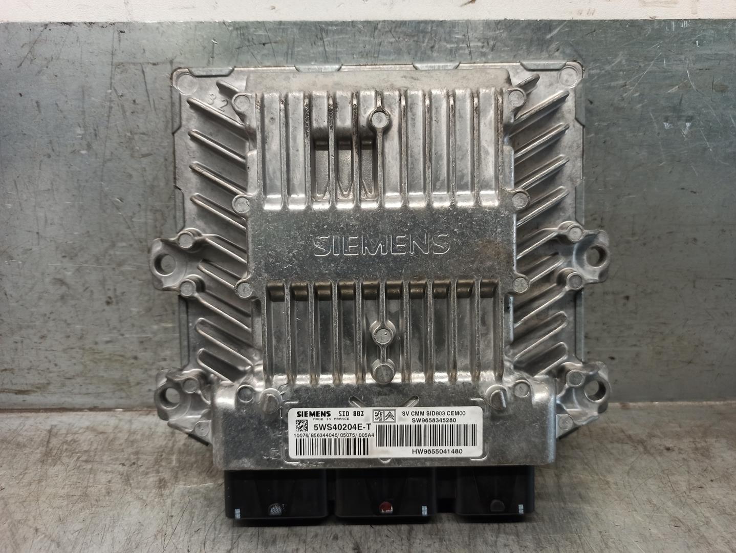 PEUGEOT 407 1 generation (2004-2010) Engine Control Unit ECU 9658345280,5WS40204E,SIEMENS 21108030