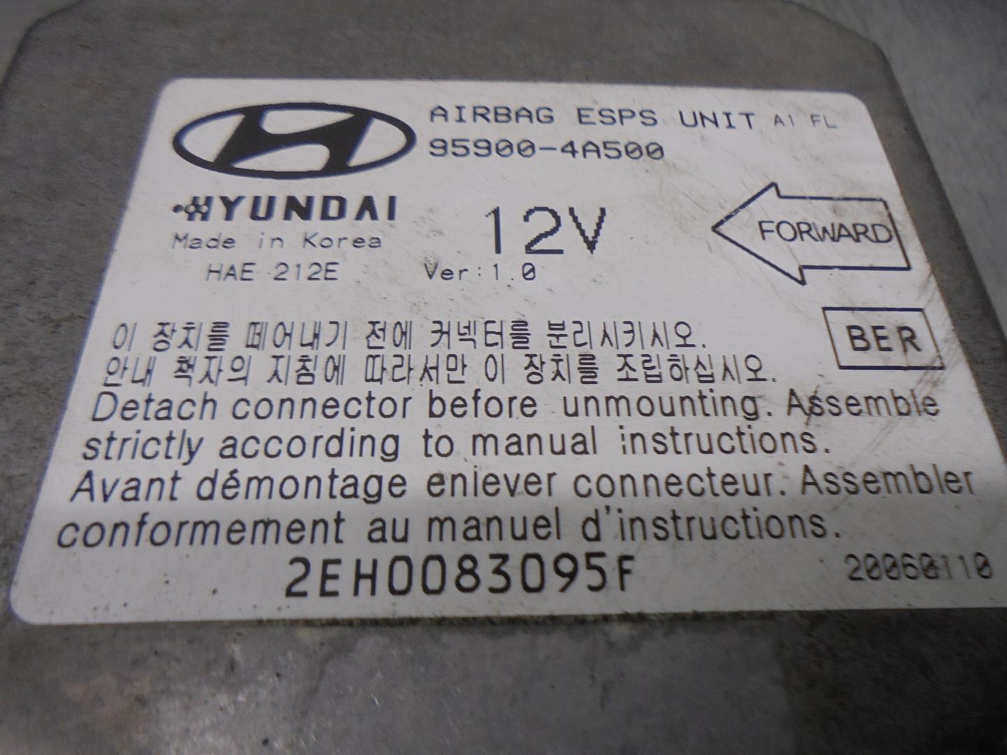 HYUNDAI H-1 Starex (1997-2007) SRS Control Unit 959004A500 21722124