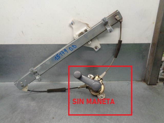 HYUNDAI Accent LC (1999-2013) Front Right Door Window Regulator 8240225000,MANUAL,5PUERTAS 19799751