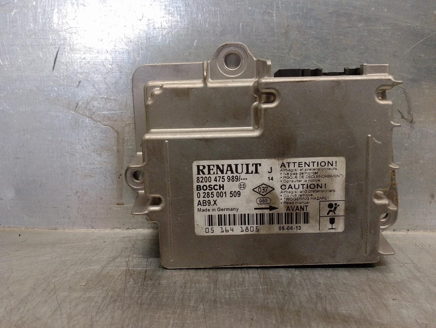 RENAULT Modus 1 generation (2004-2012) SRS Control Unit 8200475989,0285001509 21106704