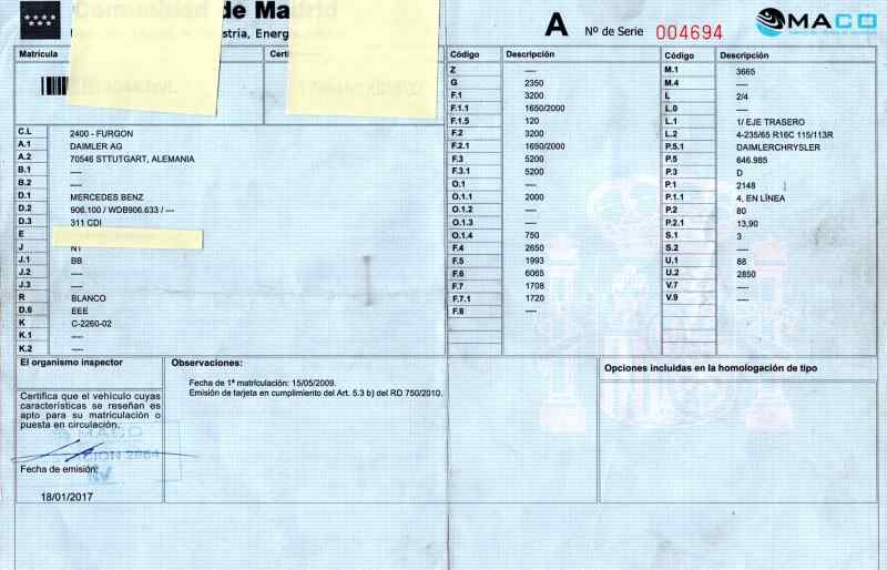 MERCEDES-BENZ Sprinter Alte piese de finisare A9066902562+ 24096945