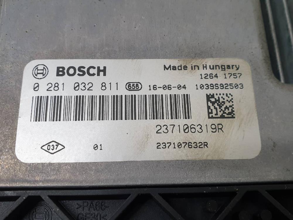 Centralita motor uce K9K628 0281032811 de Renault Clio iv 2012-2020 75 CV - pieza usada