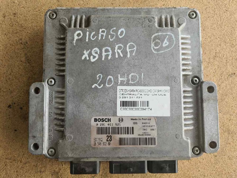Centralina do motor 0281011521 de Citroen Xsara picasso (n68) 1999-2011 90 CV - pieza usada