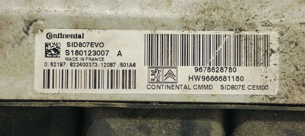Switchboard engine uce 9HL 9678628780 de Peugeot 508 sw i (8e_) 2010-2018 115 CV - pieza usada