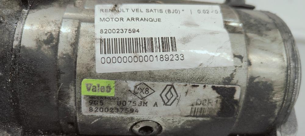 Démarreur 8200237594 de Renault Vel satis (bj0_) 2002-2009 - pieza usada