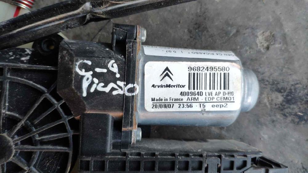 Motor elevalunas delantero derecho 9682495580 de Citroen C4 picasso i monospace (ud_) 2009-2013 120 CV - pieza usada
