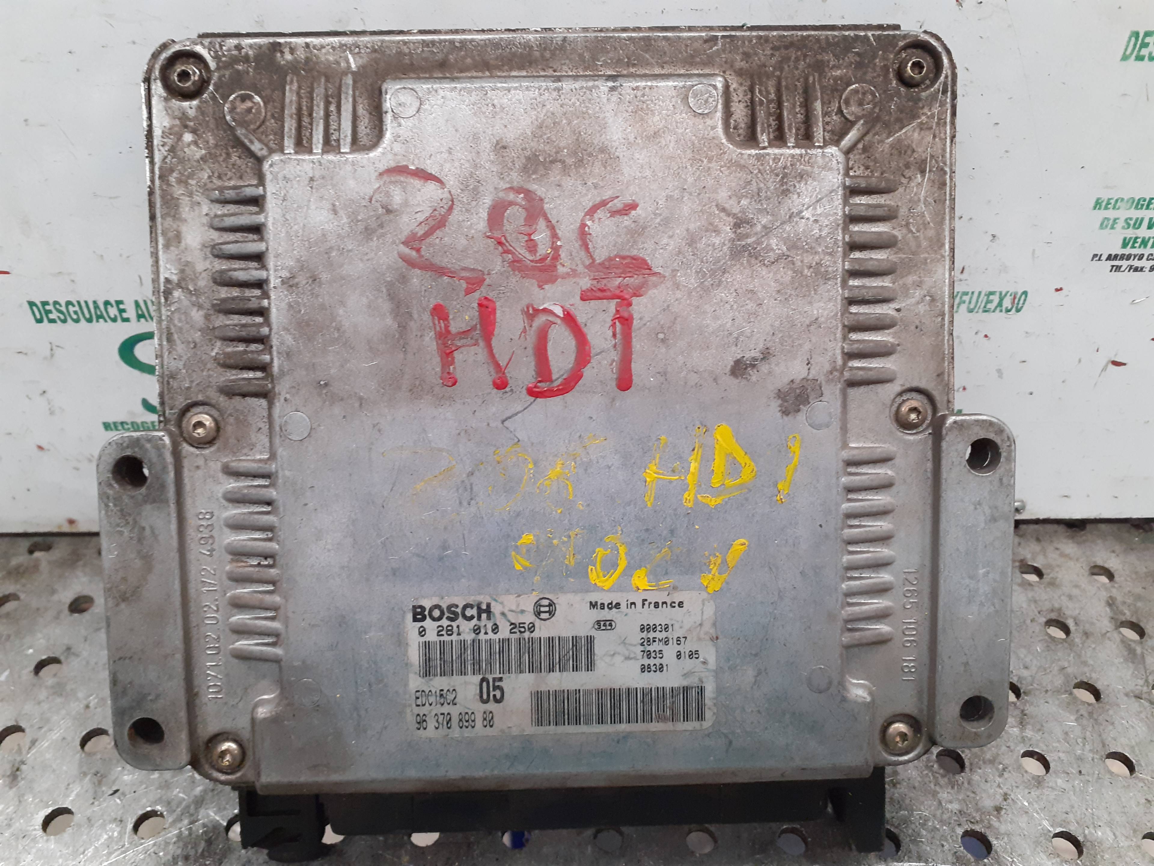 Motorsteuergerät 0281010250 de Peugeot 206 hatchback (2a/c) 1999-2005