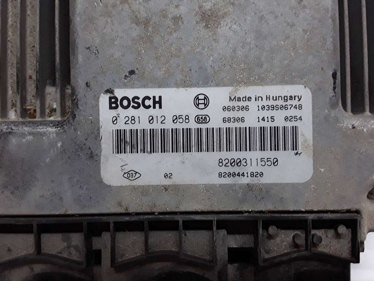 Switchboard engine uce G9T742 0281012058 de Renault Espace iv (jk0/1_) 2002-0 150 CV