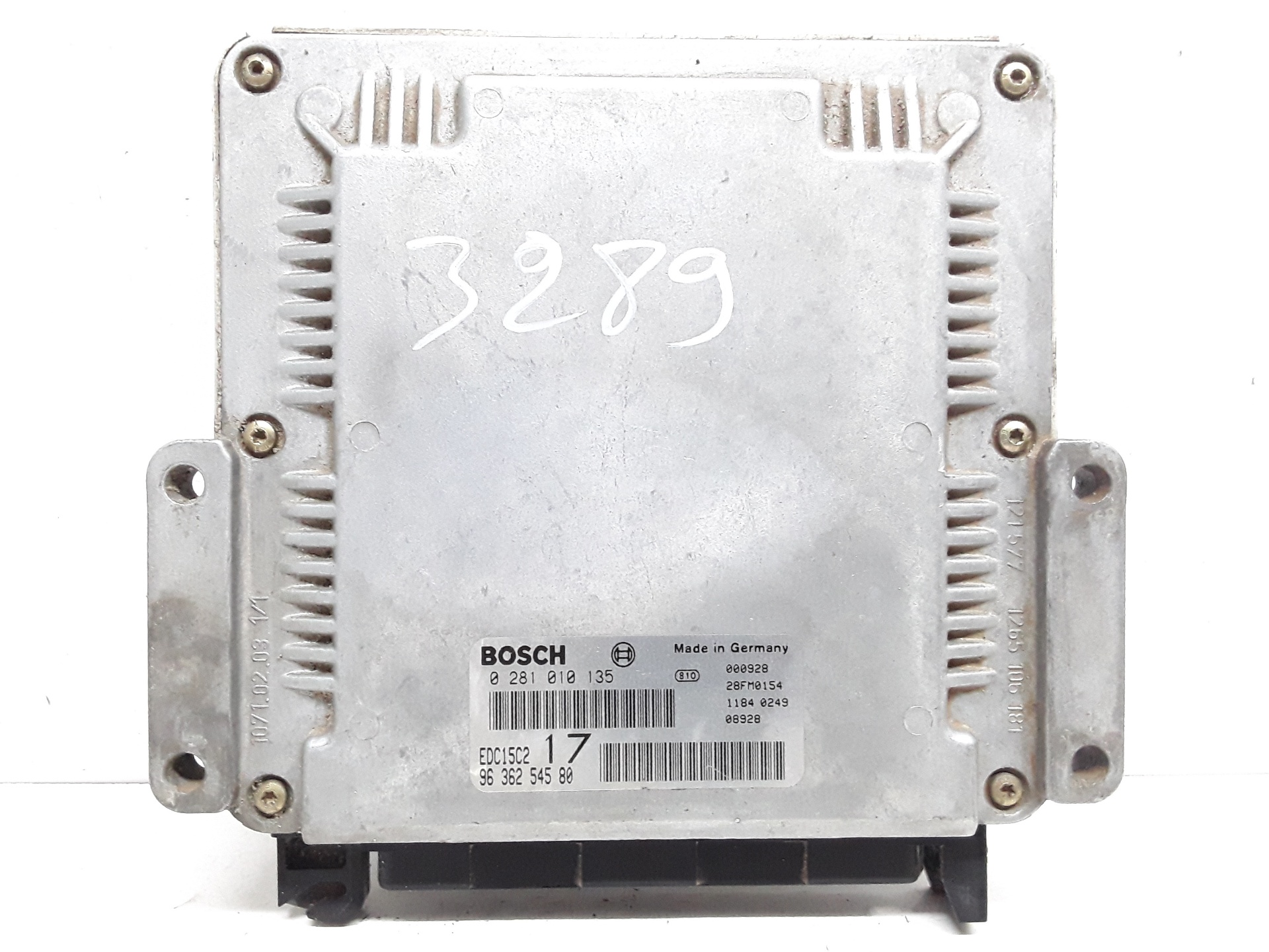 Centralita motor uce RHX 0281010135 de Peugeot Expert (224_) 2000-2006