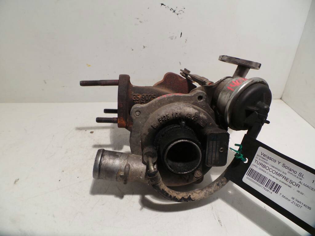 OPEL Corsa C (2000-2006) Turbocharger 54359700006, 54351014809, 54359700006 18986542