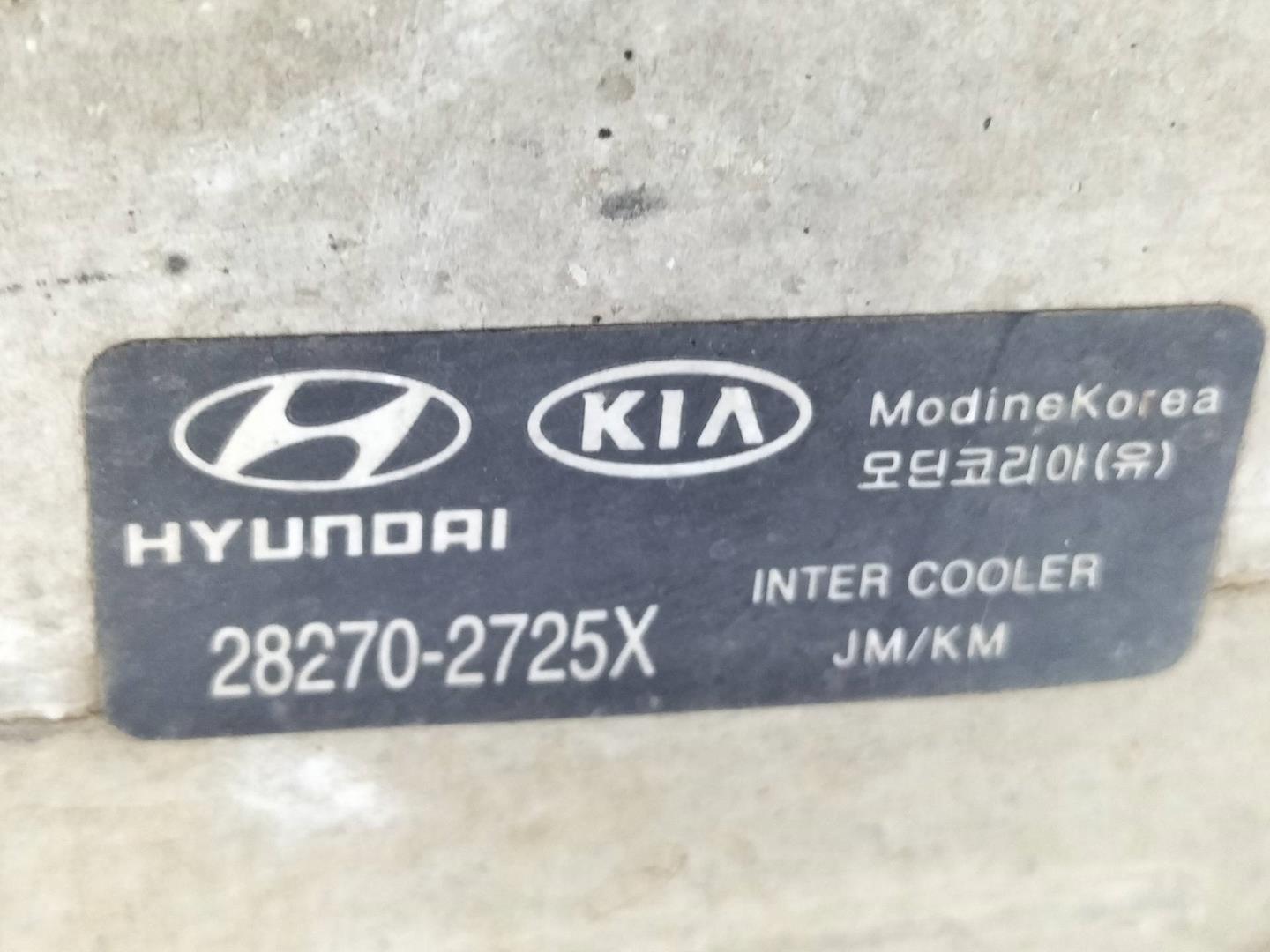HYUNDAI Tucson 1 generation (2004-2010) Interkūlerio radiatorius 282702725X 20869554