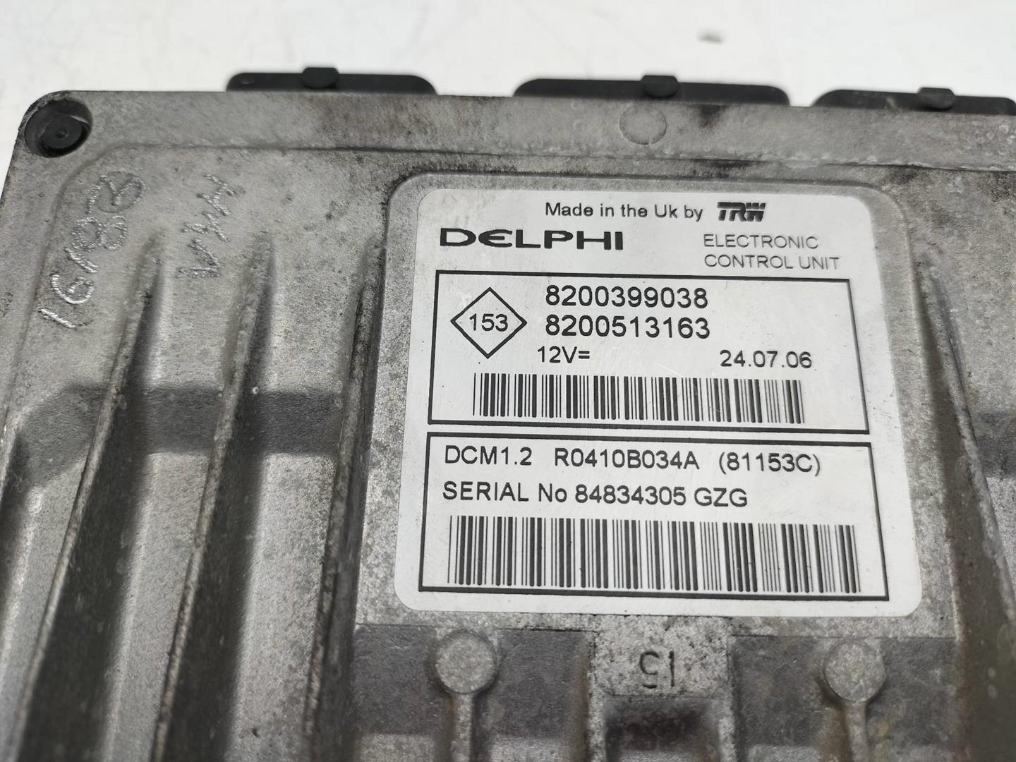 AUDI Clio 3 generation (2005-2012) Блок керування двигуном ECU 8200399038,8200513163,DELPHI 19220467