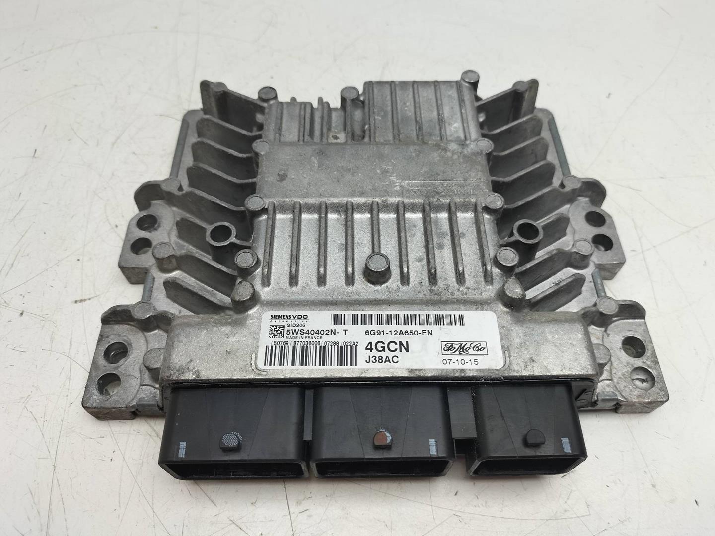 FORD S-Max 1 generation (2006-2015) Engine Control Unit ECU 6G9112A650EN, SIEMENSVDO 19219371