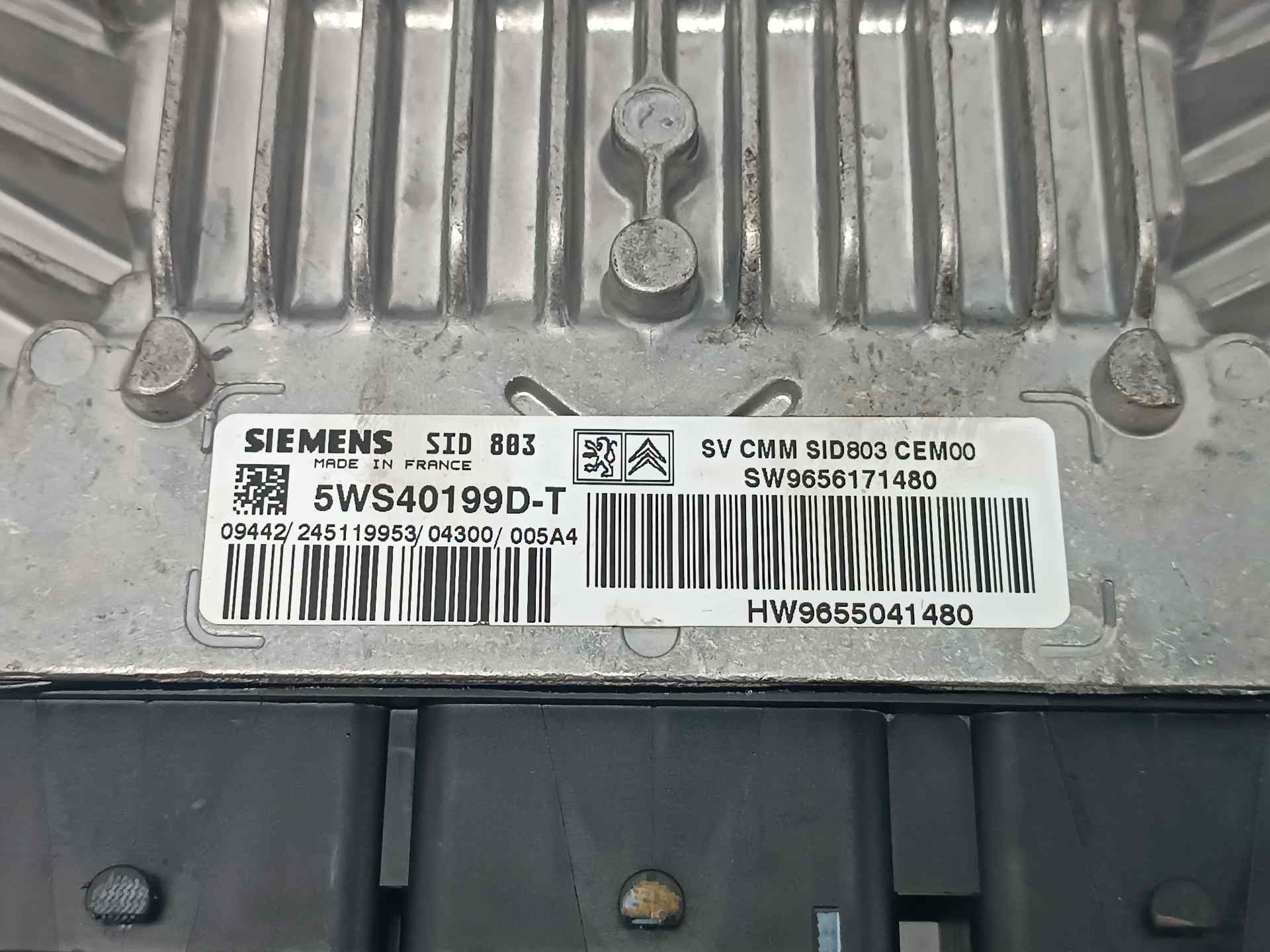 CITROËN C5 1 generation (2001-2008) Блок керування двигуном ECU 5WS40199DT,5WS40199DT,SW9656171480 23748358