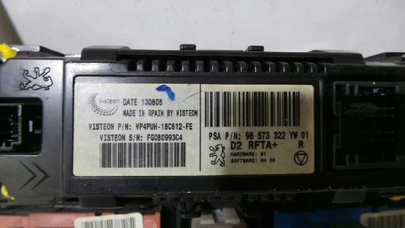 VAUXHALL 407 1 generation (2004-2010) Unitate de control al climei 96573322YW,FG0B993C4,96573322YW01 19081858