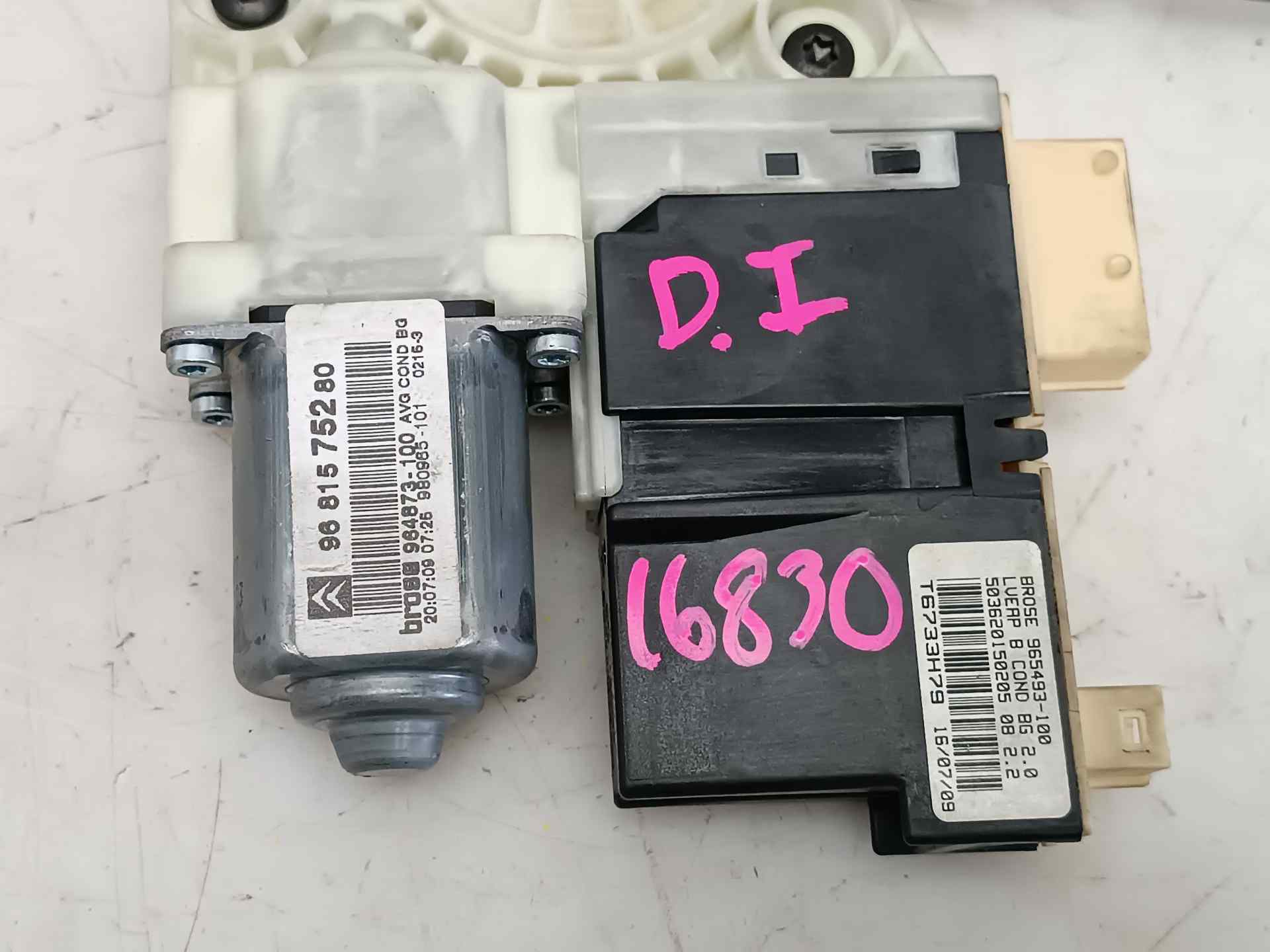 PEUGEOT 308 T7 (2007-2015) Regulator de geam ușă stânga față 9681575280, 9681575280 25915440