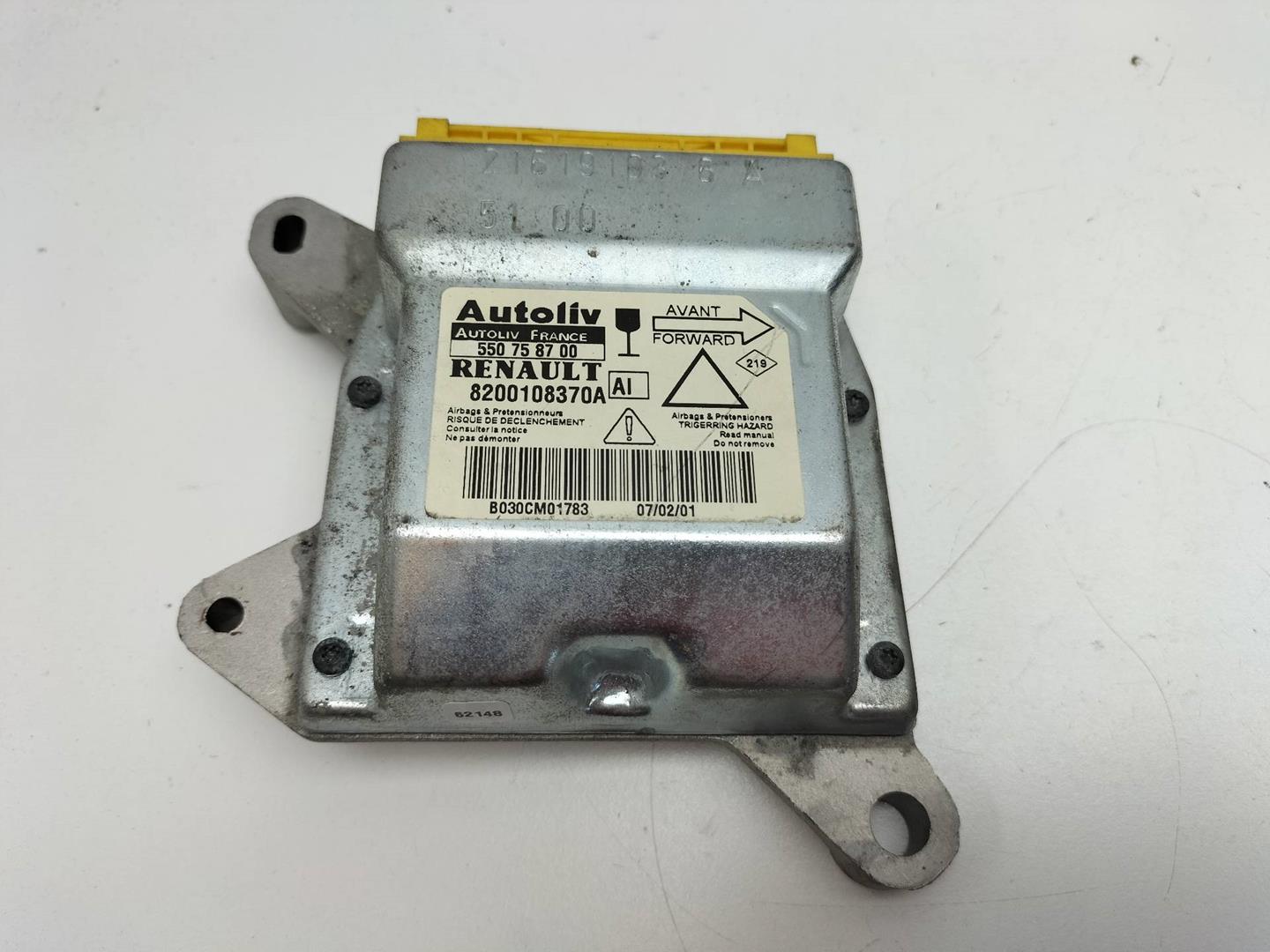 RENAULT Laguna 2 generation (2001-2007) SRS Control Unit 8200108370A, 550758700, AUTOLIV 19194664