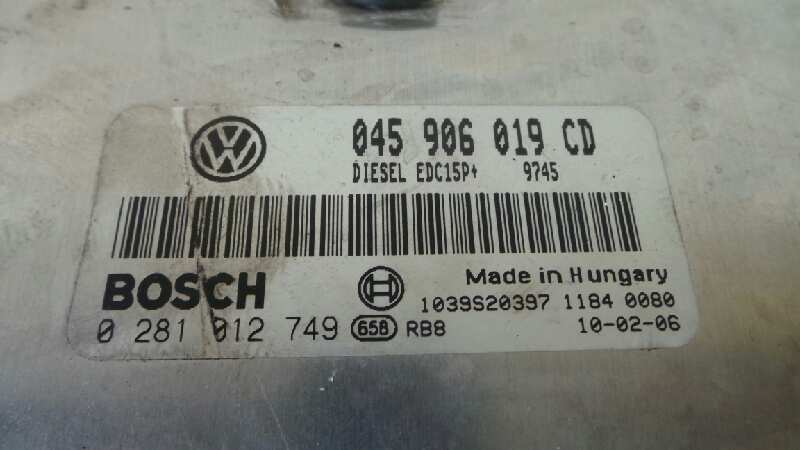 SKODA Fabia 6Y (1999-2007) Motorkontrolenhed ECU 0281012749 19101513