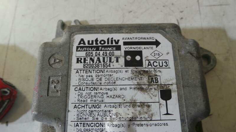 NISSAN Unitate de control SRS 8200381654, 605044900, AUTOLIV 19065583