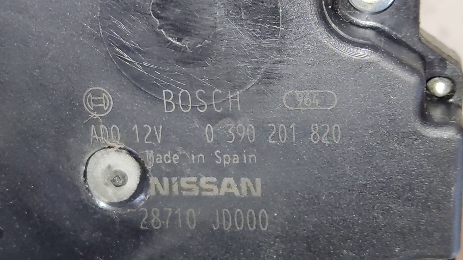 NISSAN Qashqai 1 generation (2007-2014) Galinio dangčio (bagažinės) valytuvo varikliukas 28710JD000, 0390201820 19181051