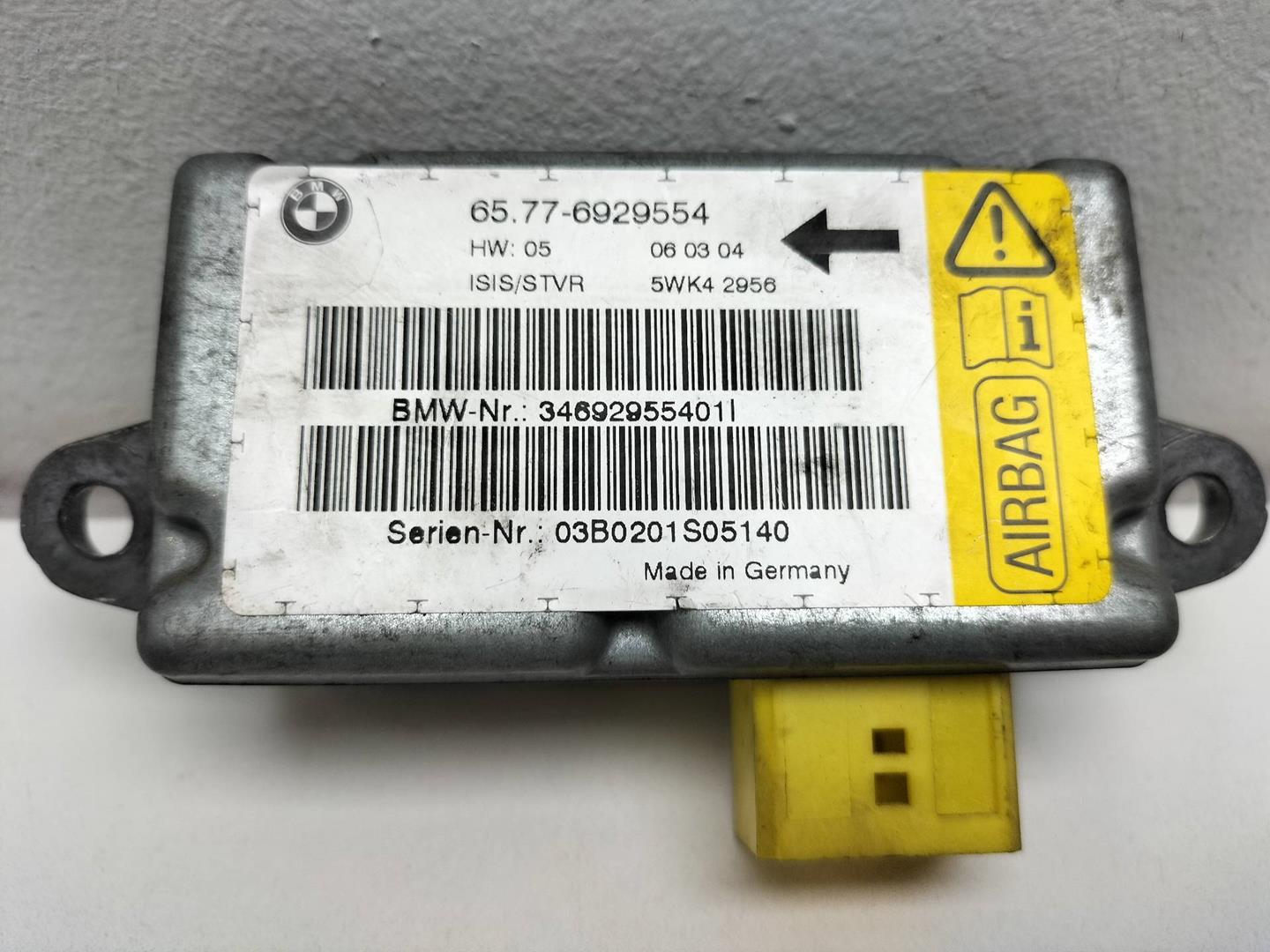 BMW 7 Series E65/E66 (2001-2008) SRS Control Unit 65776929554, 03B0201S05140, 34692955401 19032252