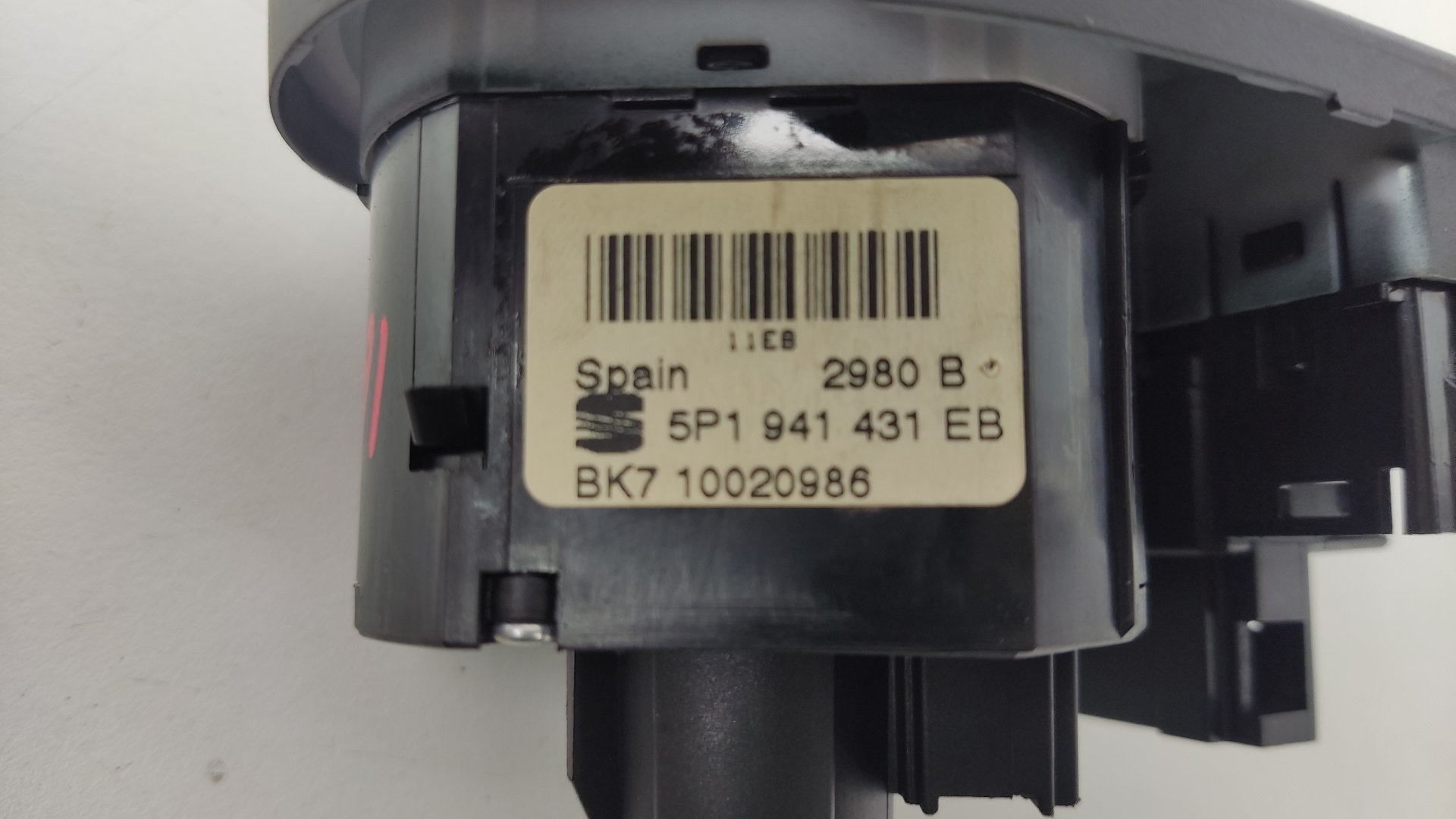 SEAT Altea 1 generation (2004-2013) Headlight Switch Control Unit 5P1941431, 5P1941431, BK710020986 24582294