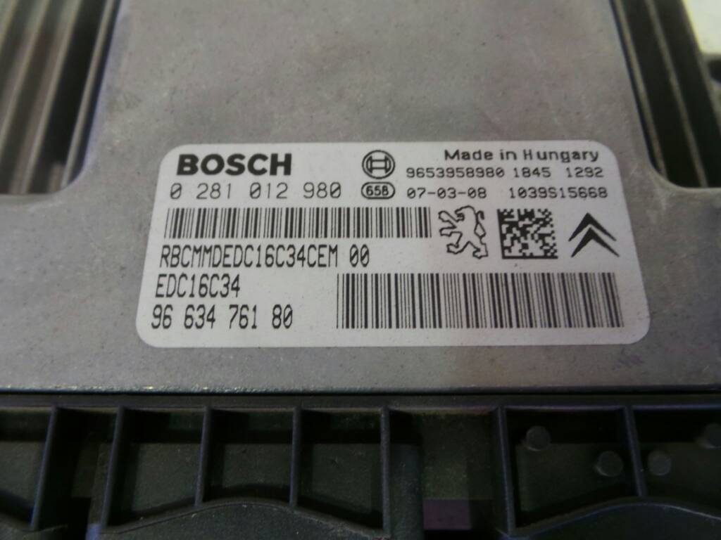 CITROËN C4 Picasso 1 generation (2006-2013) Блок керування двигуном ECU 9663476180 19016857