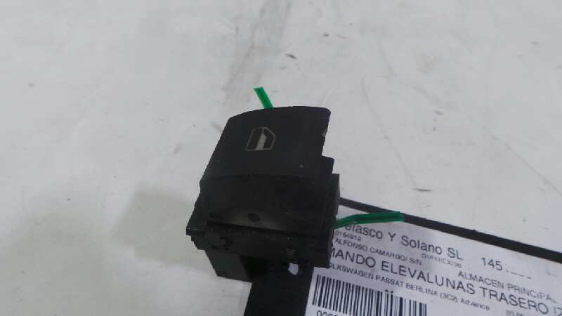 CHEVROLET Passat B6 (2005-2010) Rear Right Door Window Control Switch 1F0959855 18960231