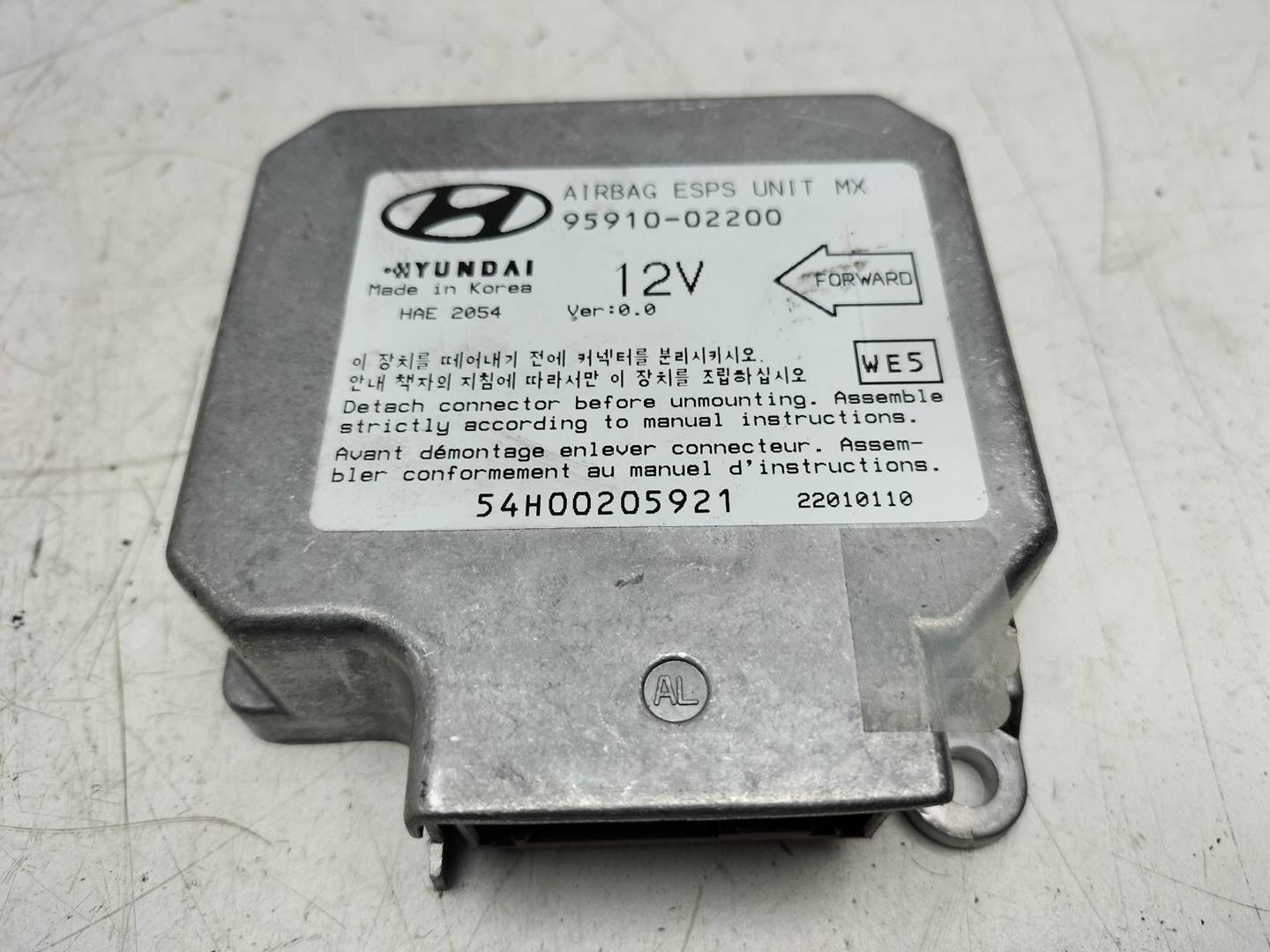 HYUNDAI Atos 1 generation (1997-2003) SRS Control Unit 9591002200 19280662