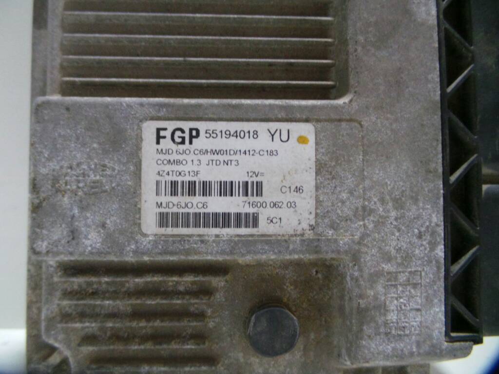 CHEVROLET Combo C (2001-2011) Engine Control Unit ECU 55194018, 55194018 19148700